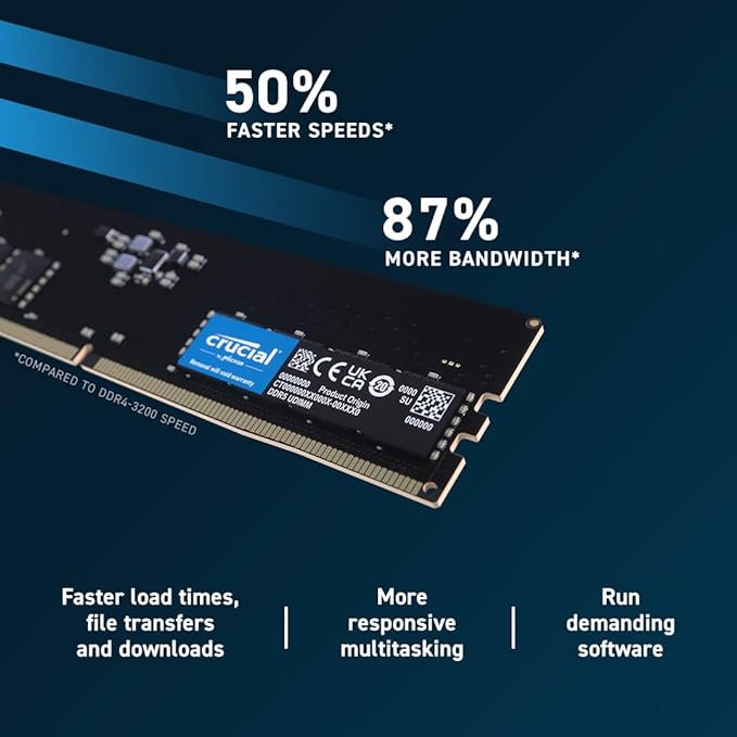 Crucial RAM 8GB DDR5 4800MT/s