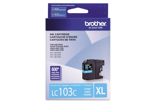 Brother LC103XL Cyan Ink Cartridge