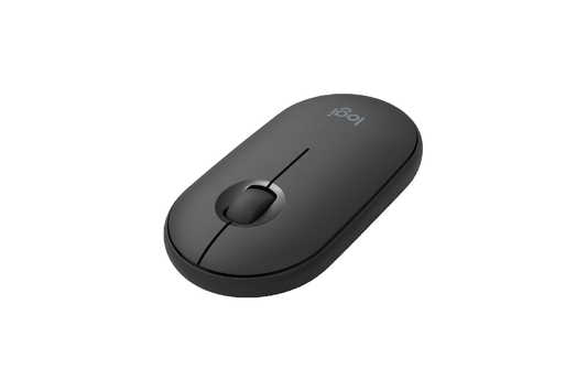 Logitech Pebble M350 Wireless Mouse with Bluetooth or USB - Graphite