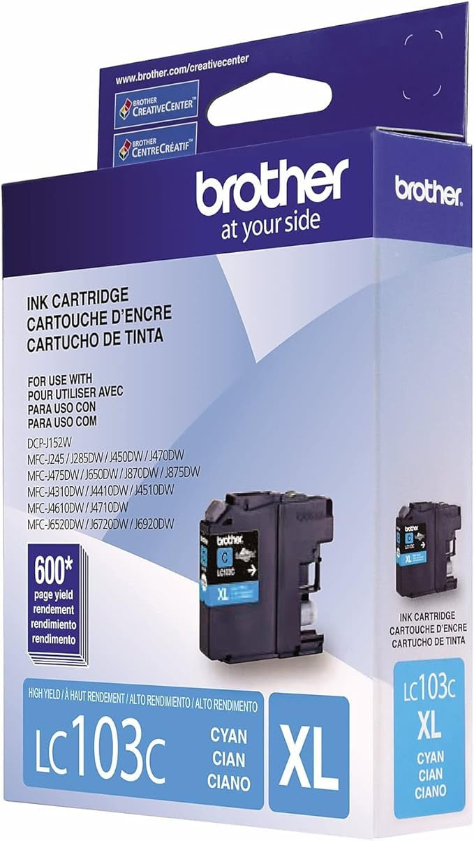 Brother LC103XL Cyan Ink Cartridge