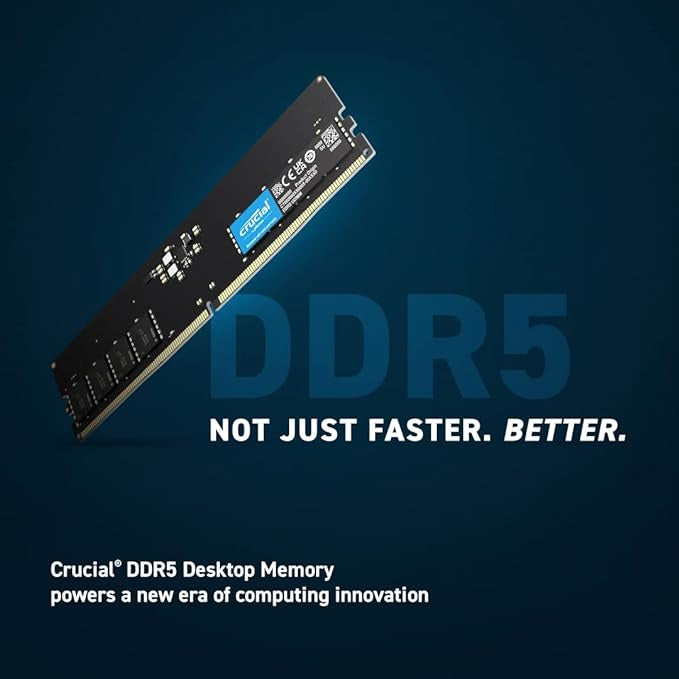 Crucial RAM 8GB DDR5 4800MT/s