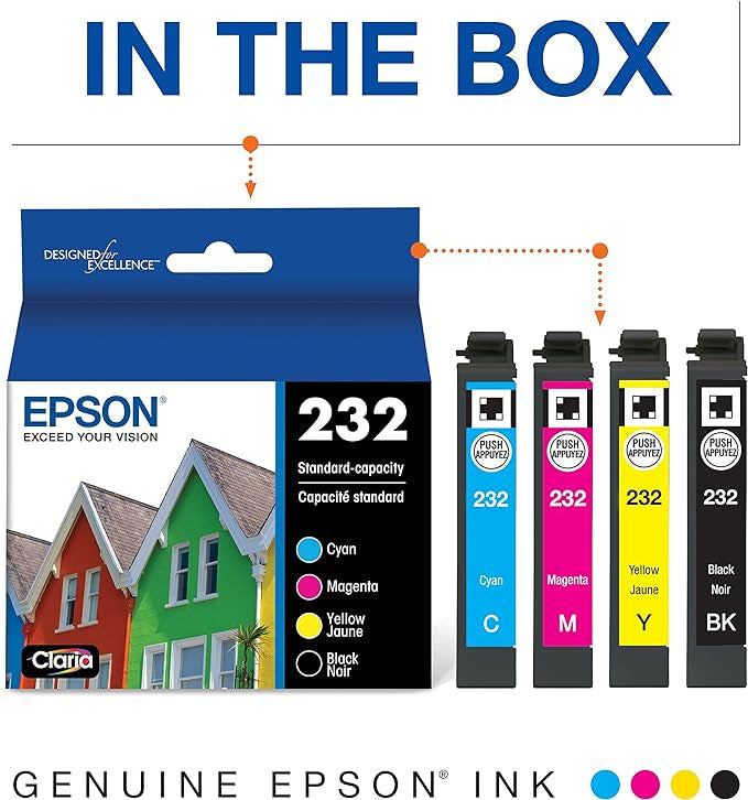 Epson 232 Black and Color Combo Ink Cartridges