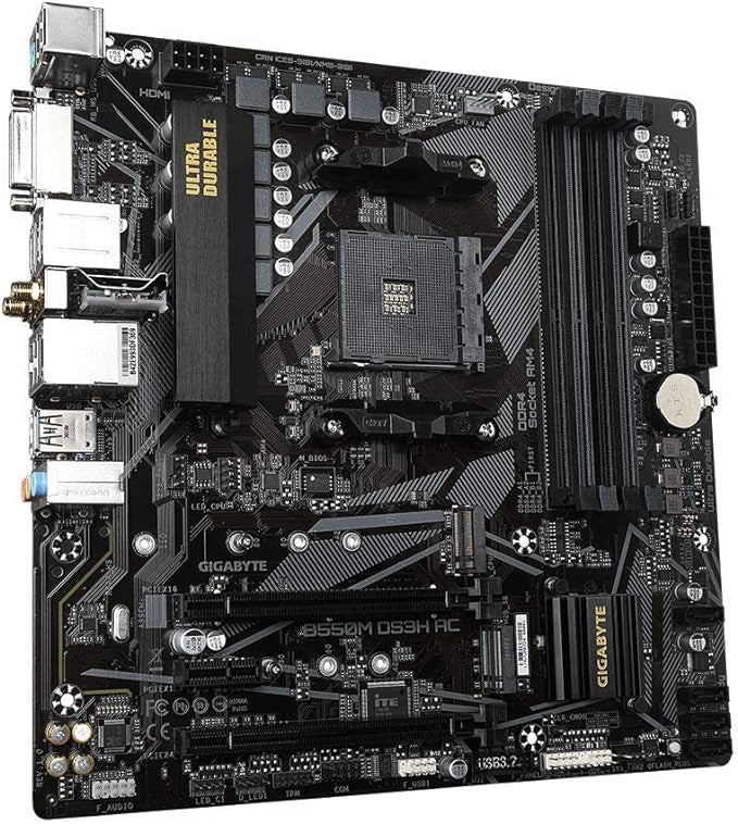 GIGABYTE B550M DS3H AM4 AMD B550 Micro-ATX Motherboard