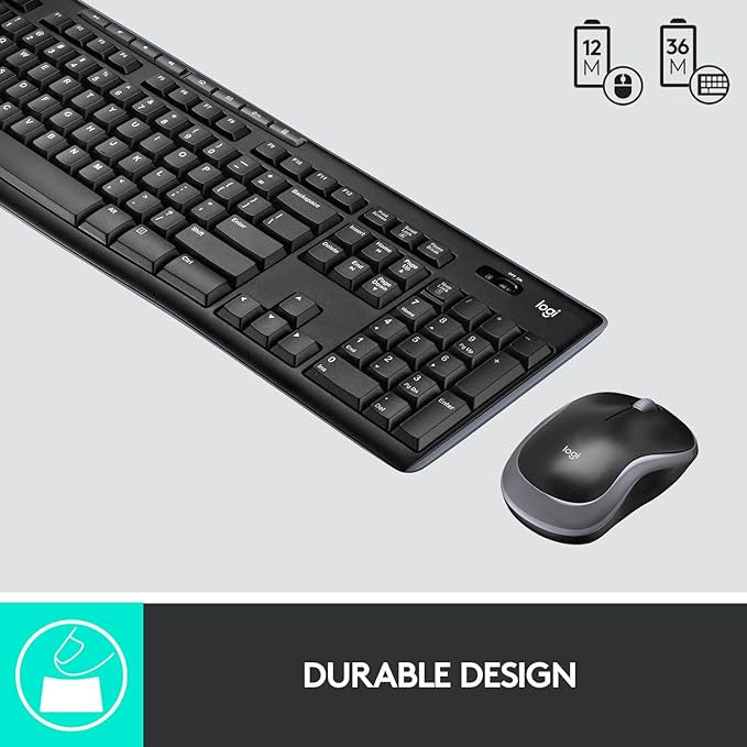 Logitech Wireless Keyboard Mouse Combo MK270