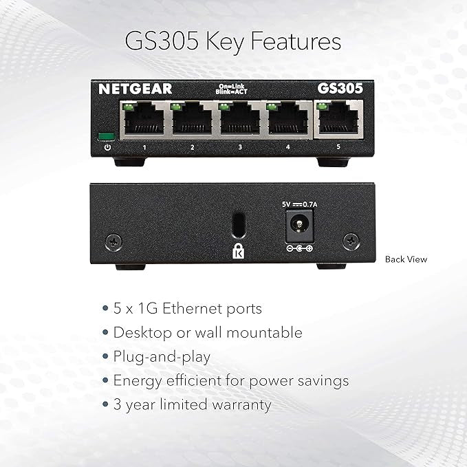 NETGEAR 5-Port Switch