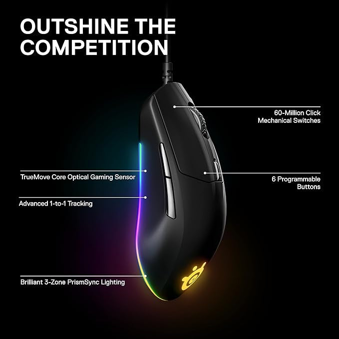 SteelSeries Rival 3 Gaming Mouse